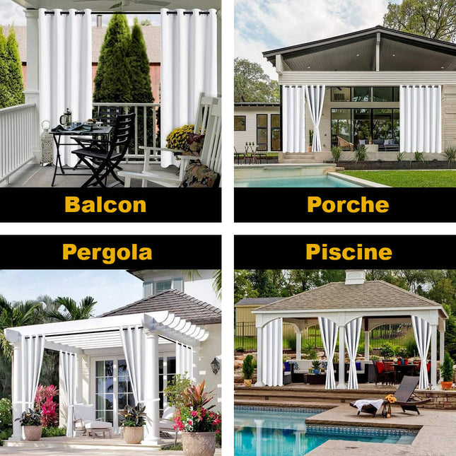 Outdoor-Vorhang Mirabelle für Pergola Balkon