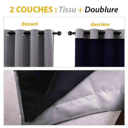 Akustikvorhang Marineblau für ruhige Räume