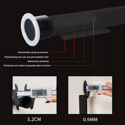 Teleskop Gardinenstange zum Klemmen