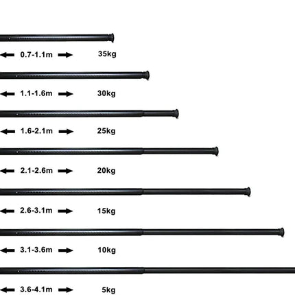 Teleskop Gardinenstange zum Klemmen