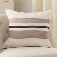 Gestreifter Ösenvorhang für Wohnzimmer