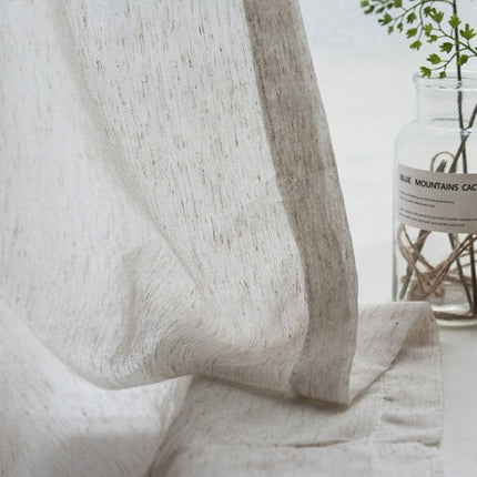 Gardine in Leinenoptik für Wohnzimmer