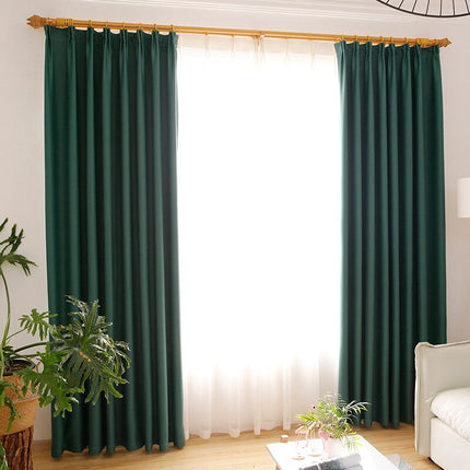 Verdunkelungsvorhang Tisto blickdicht in Grün