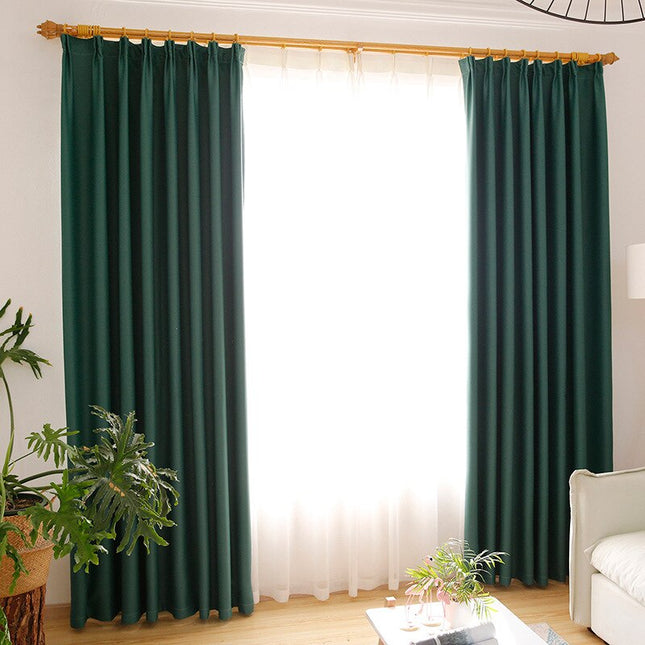 Verdunkelungsvorhang Tisto blickdicht in Grün