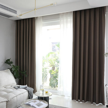 Blickdichter Verdunkelungsvorhang in Schokobraun
