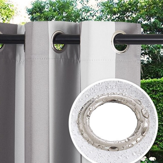 Gestreifter Outdoor Vorhang für Balkon