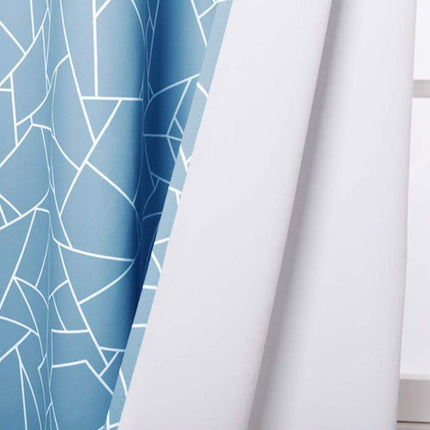 Blickdichter Vorhang mit grafischem Muster