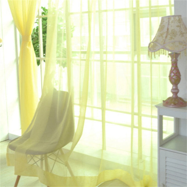 Leichter transparenter Voile Vorhang