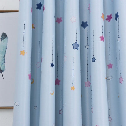 Kinderzimmer Vorhang mit Häuser-Motiv