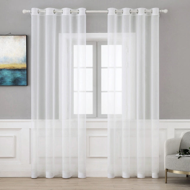 Transparenter Voile Vorhang mit Ösen
