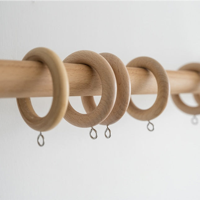 Gardinenstange aus Holz Natur