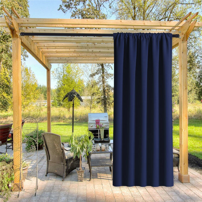 Outdoor-Vorhang Odaki Dunkelblau wasserabweisend