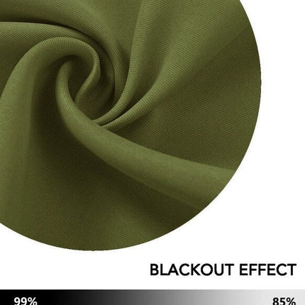 Weißer Thermo Verdunkelungsvorhang mit Ösen