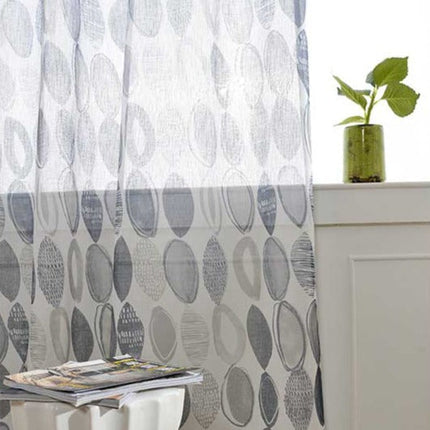 Gardine mit geometrischem Kreismuster