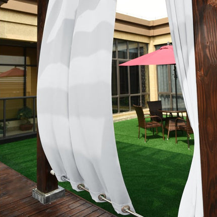 Winddichter Outdoor Vorhang in Weiß