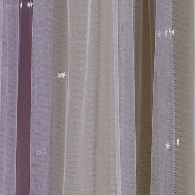 Doppellagiger Vorhang mit Sternen für Kinderzimmer