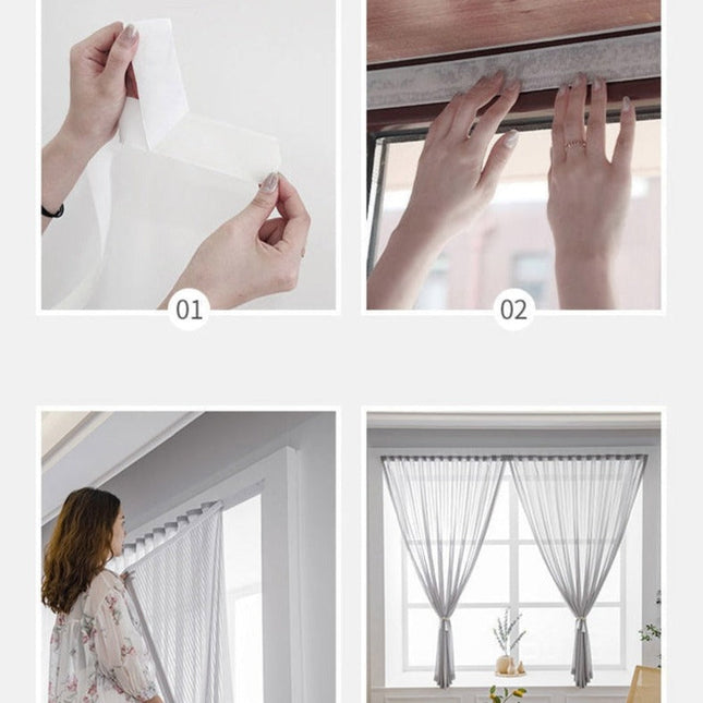 Gardine Aquilaria mit praktischem Klettverschluss