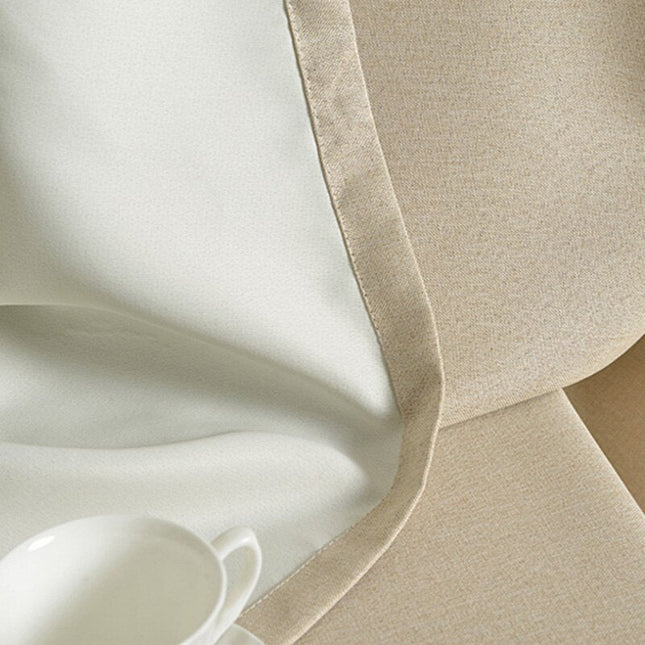 Verdunkelungsvorhang in Leinenoptik Elfenbein