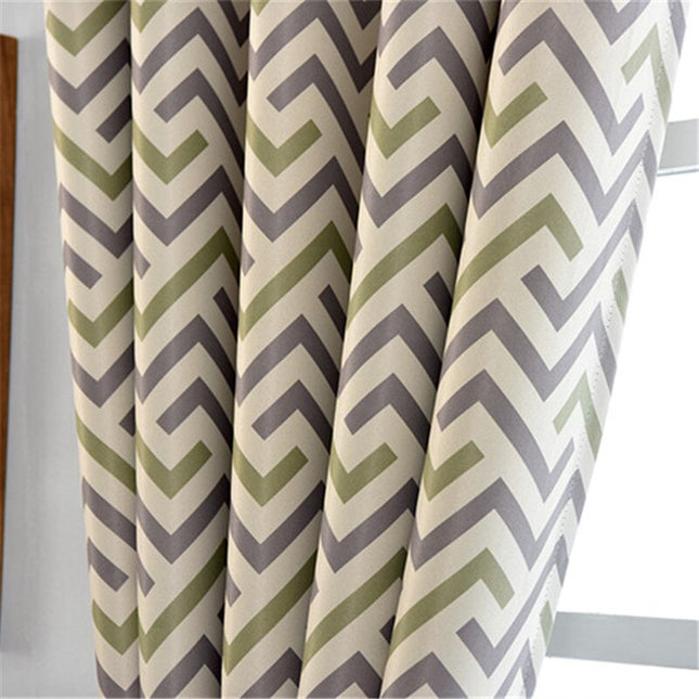 Vorhang Paiva mit modernem Chevron-Muster