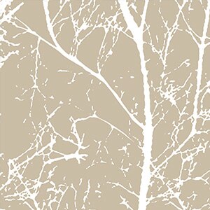 Outdoor-Vorhang Laira mit Zweig-Muster