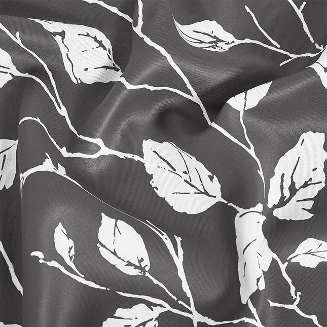 Außenvorhang Kutra wasserabweisend mit Blättermotiv