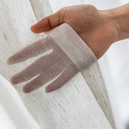 Gardine in Leinenoptik für Wohnzimmer