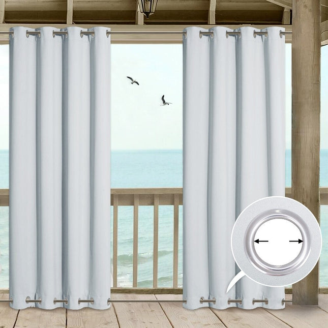 Wetterfester Balkonvorhang mit Ösen