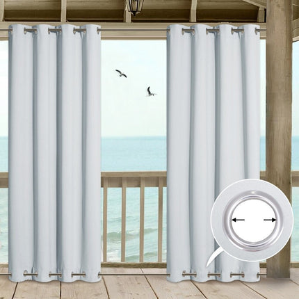 Wetterfester Balkonvorhang mit Ösen