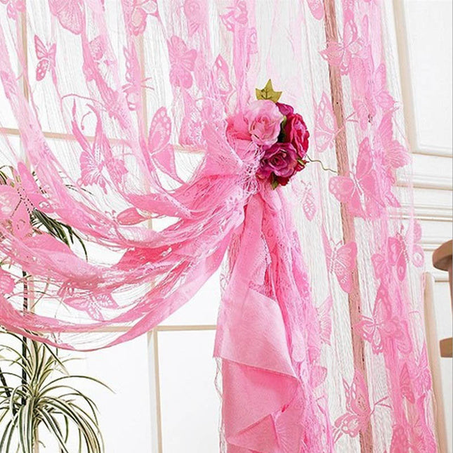 Voile Vorhang mit Schmetterling-Muster