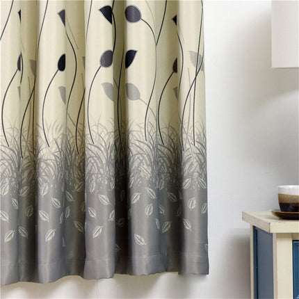 Moderner Dekovorhang Dao mit Blattmuster
