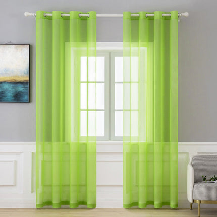 Transparenter Voile Vorhang mit Ösen