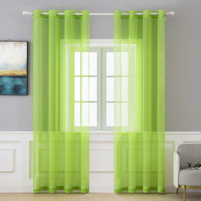 Transparenter Voile Vorhang mit Ösen