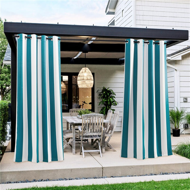 Gestreifter Outdoor Vorhang für Balkon