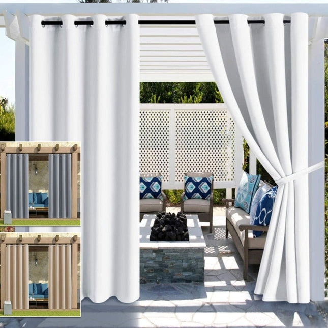 Wasserabweisender Outdoor-Vorhang mit Ösen