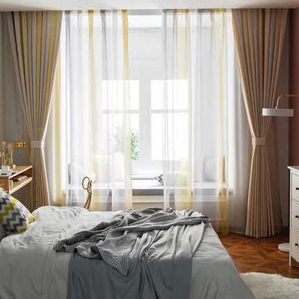 Moderne Gardine im Colorblock-Design