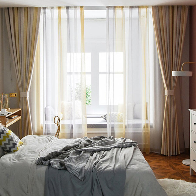 Moderne Gardine im Colorblock-Design