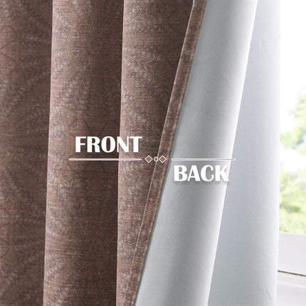 Verdunkelungsvorhang mit geometrischem Muster