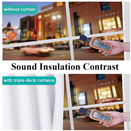 Weißer Thermo Verdunkelungsvorhang mit Ösen