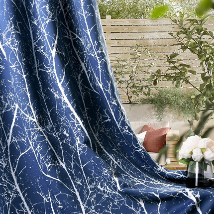 Outdoor-Vorhang Laira mit Zweig-Muster