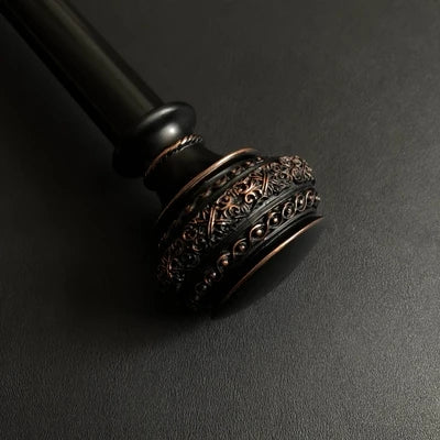 Gardinenstange im Vintage-Stil schwarz
