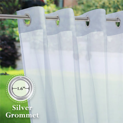 Outdoor Vorhang transparent & wasserabweisend
