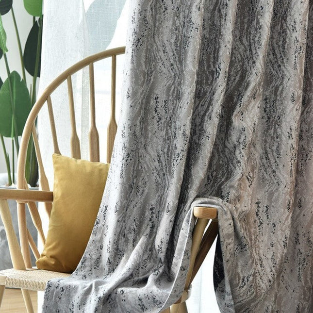 Verdunkelungsvorhang mit modernem abstraktem Muster