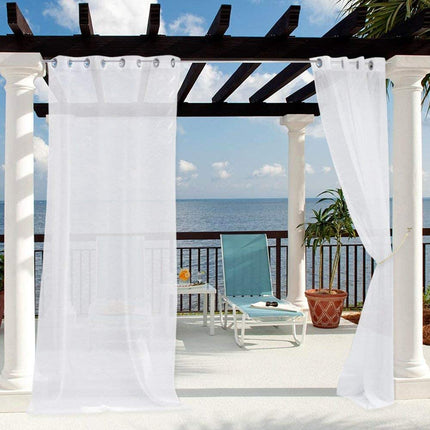 Transparente Outdoor Gardine für Balkon