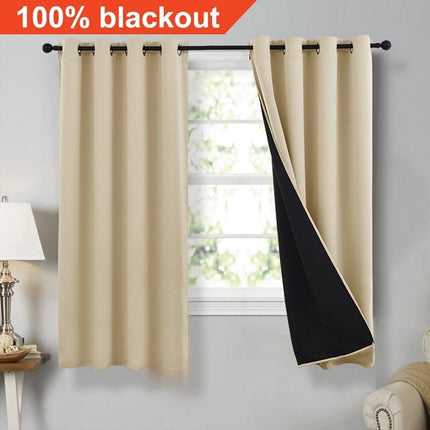 Blickdichter Verdunkelungsvorhang Finma mit Ösen