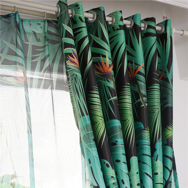Vorhang mit tropischem Dschungel-Muster