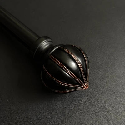 Gardinenstange im Vintage-Stil schwarz