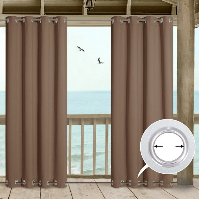 Wetterfester Balkonvorhang mit Ösen