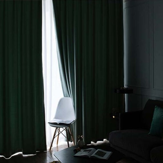 Strukturierter Verdunkelungsvorhang in Blau