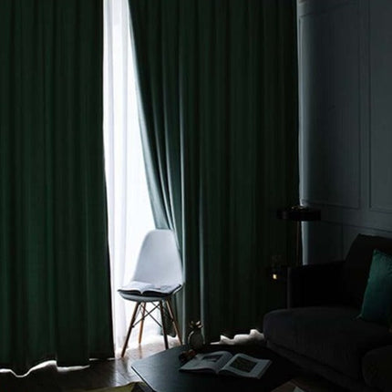 Brauner Verdunkelungsvorhang in melierter Optik