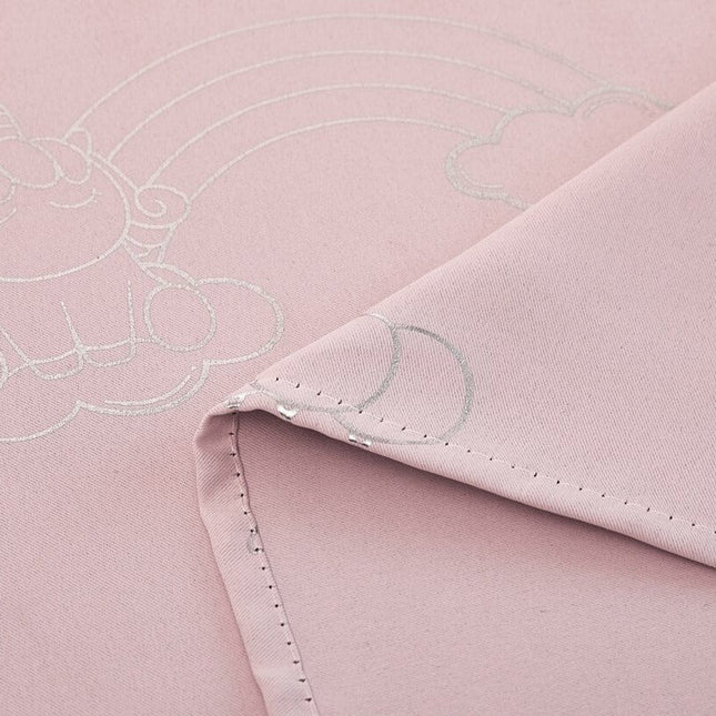 Rosa Kinderzimmer Vorhang Loima mit Einhörnern